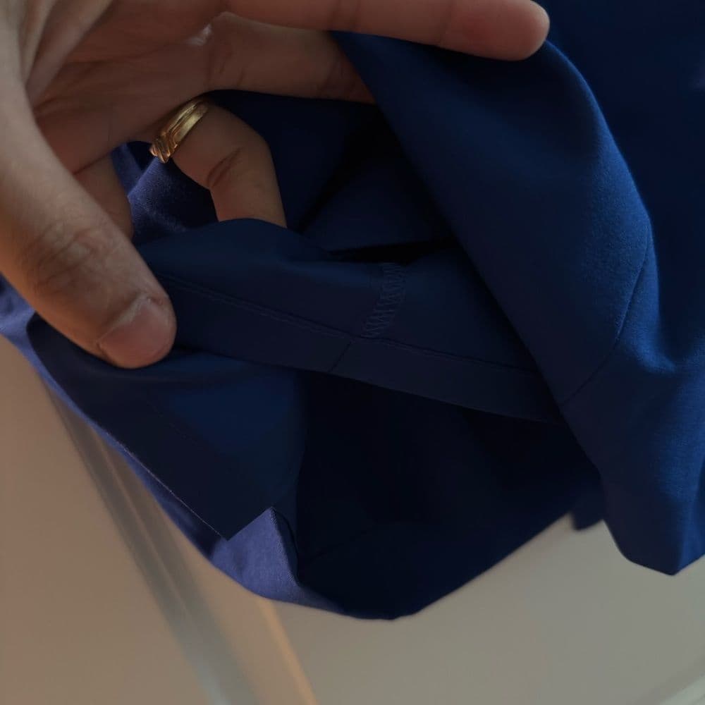 Calvin Klein Blue Asymmetrical A-Line Skirt - Thumbnail 6