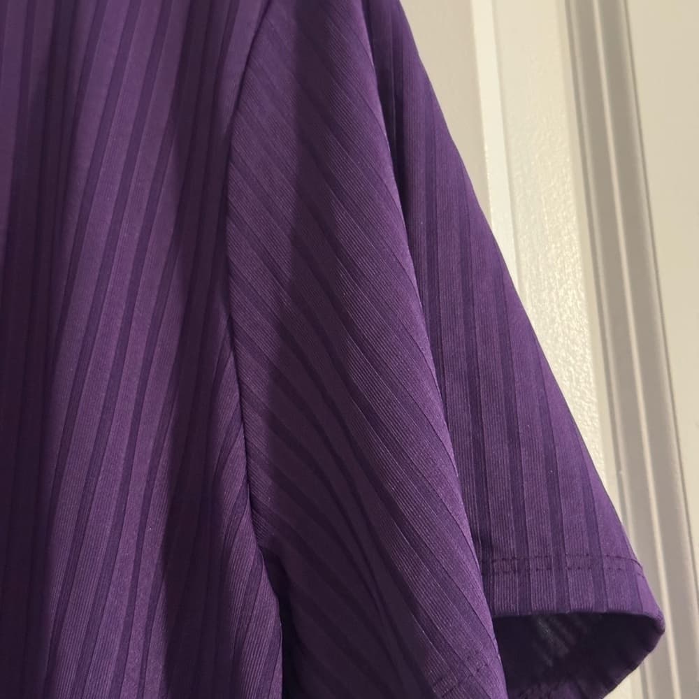 Reason Purple Ribbed Embellished‎ Blouse - Thumbnail 4