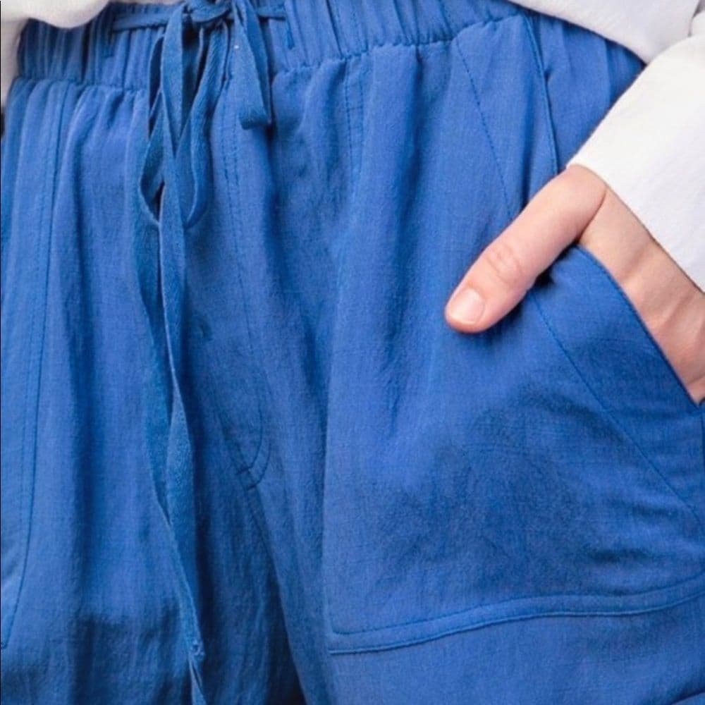 Women's Royal Blue Shorts - Thumbnail 4