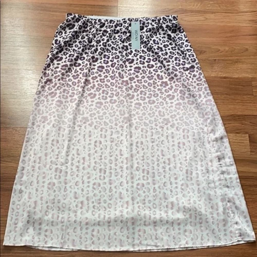 WD.NY Black and White Pleated Midi Skirt Cocktail - Thumbnail 4