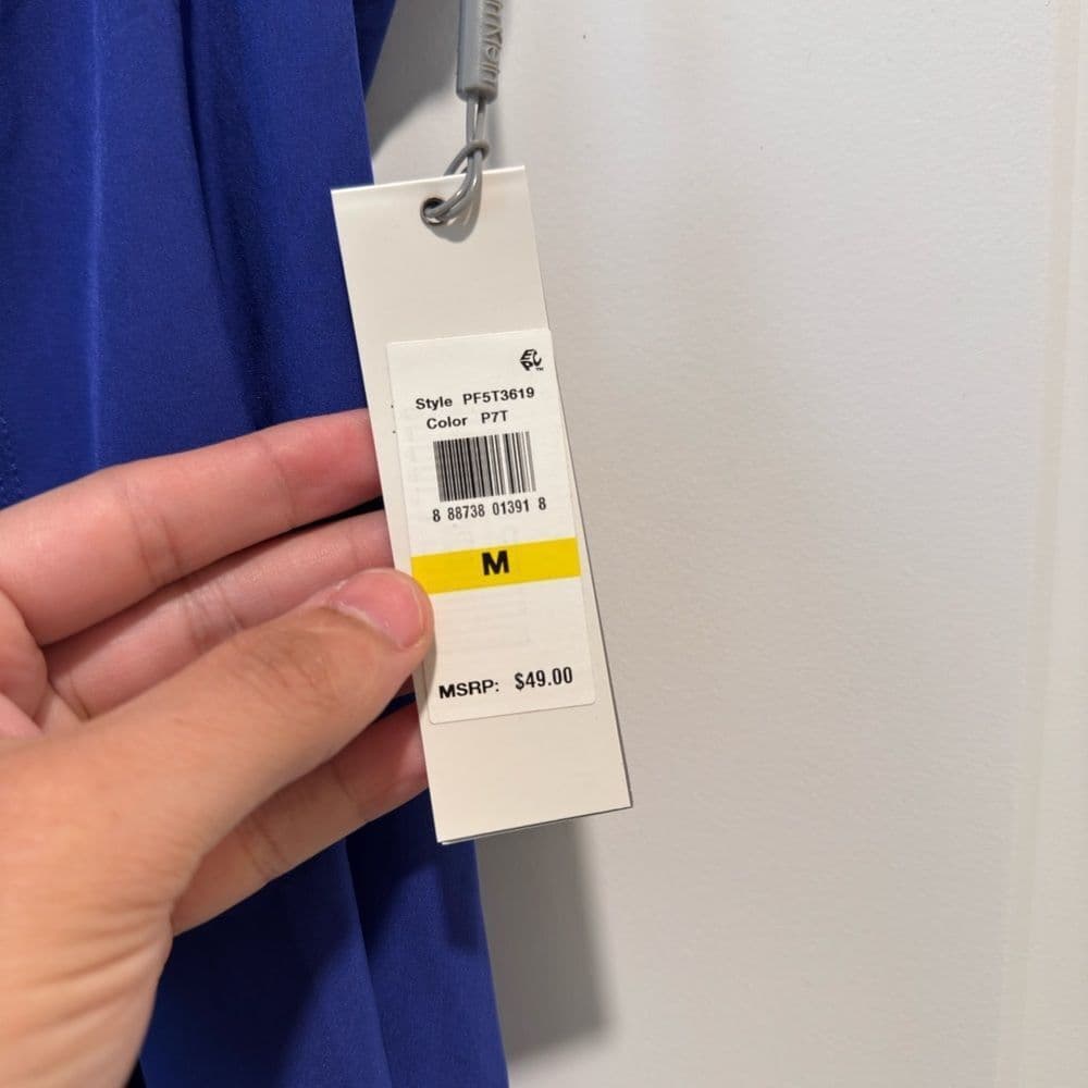Calvin Klein Vibrant Blue Blouse - Thumbnail 3