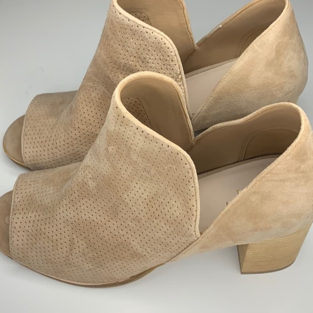Cole Haan Tan Mules with Suede Finish - Thumbnail 2