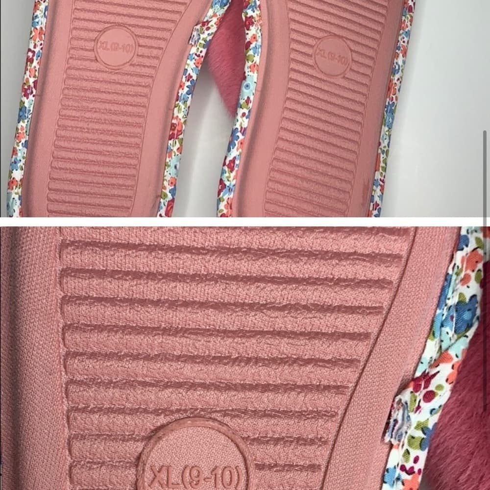 Jessica Simpson Plush Pink Slippers - Thumbnail 3