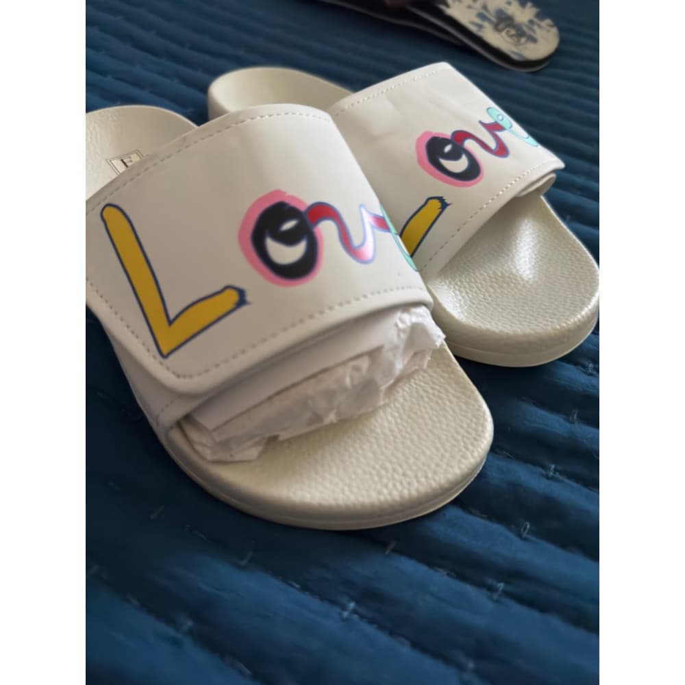 Women's Unbranded Slides‎ Size 6 White