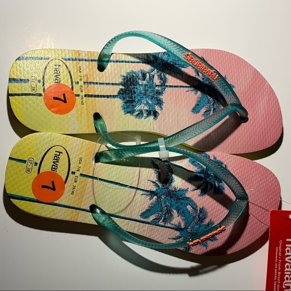 Women’s havaianas‎ printed sandals size 7
