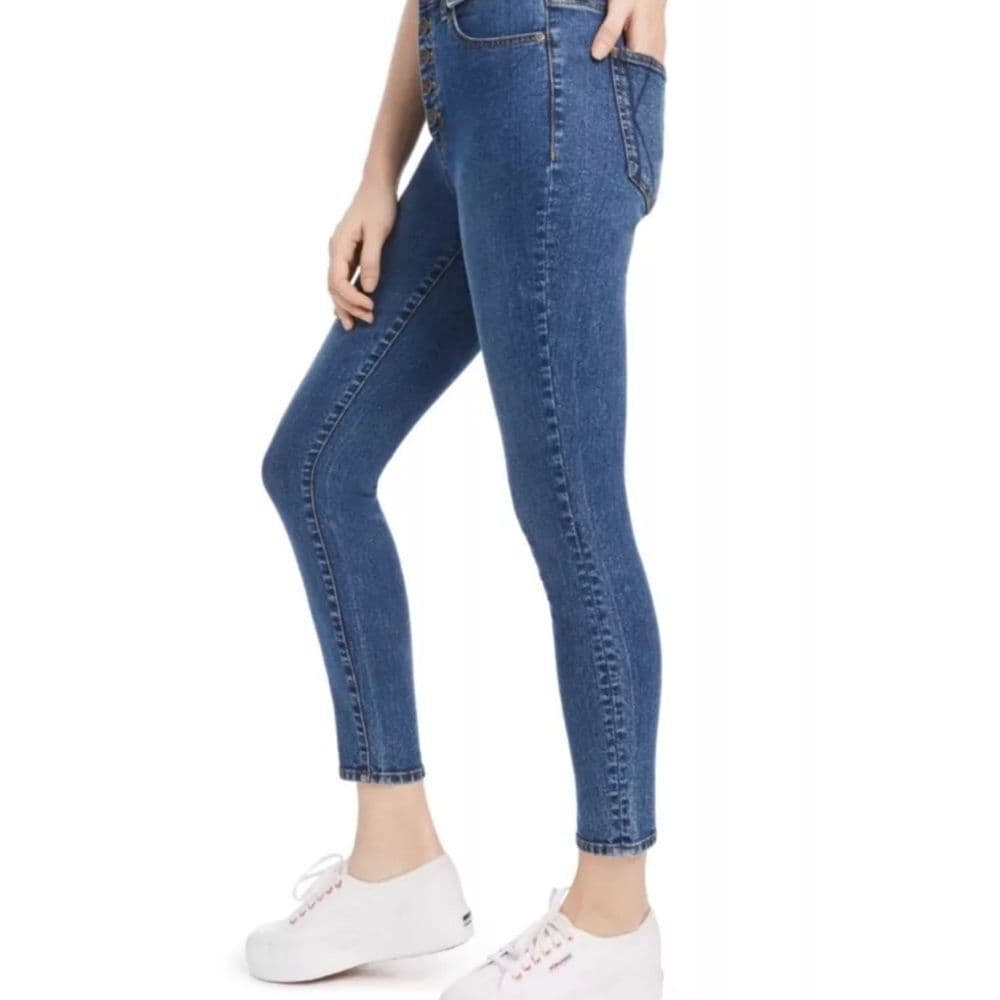 Kendall & Kylie Indigo Button-Up Jeans - Thumbnail 3