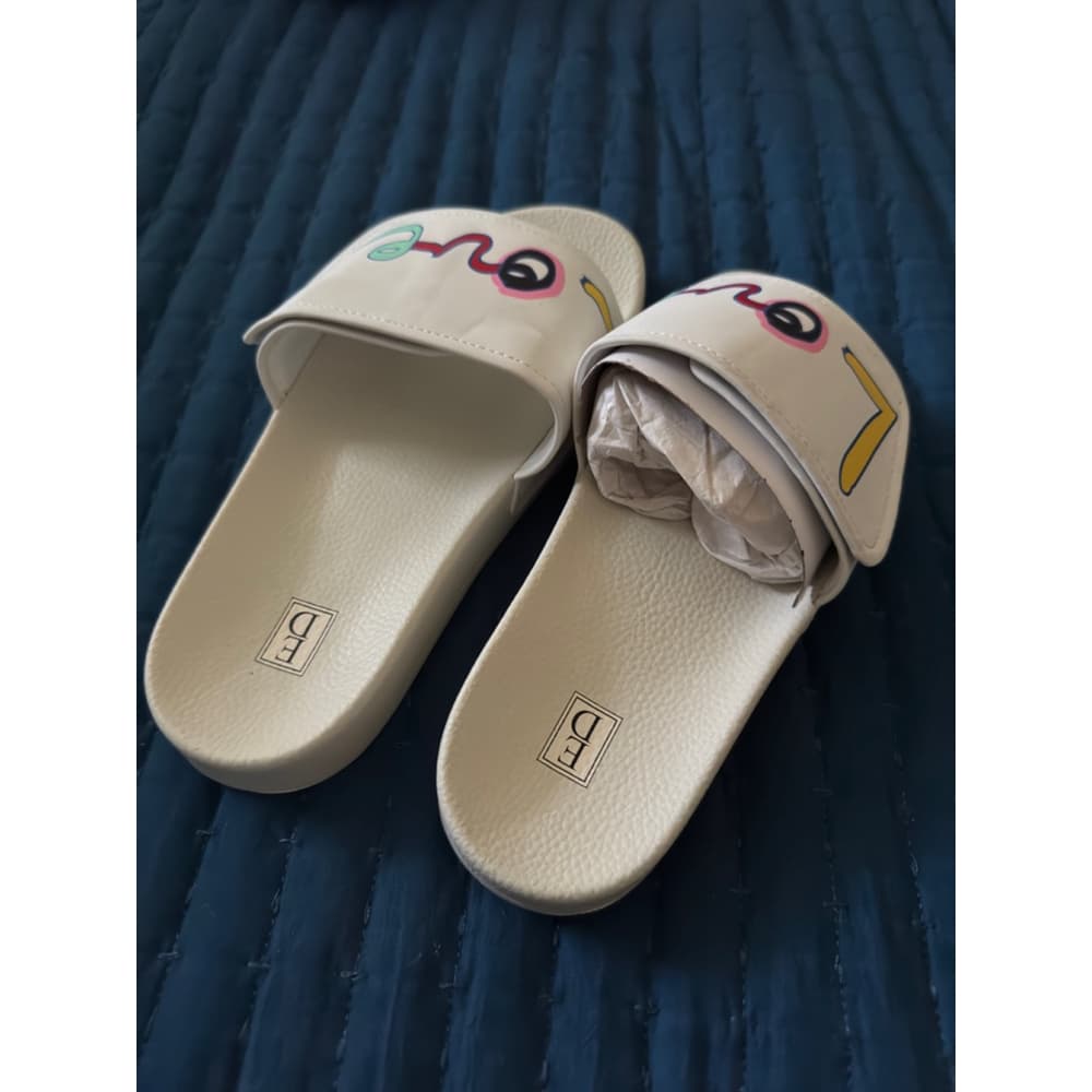 Women's Unbranded Slides‎ Size 6 White - Thumbnail 3