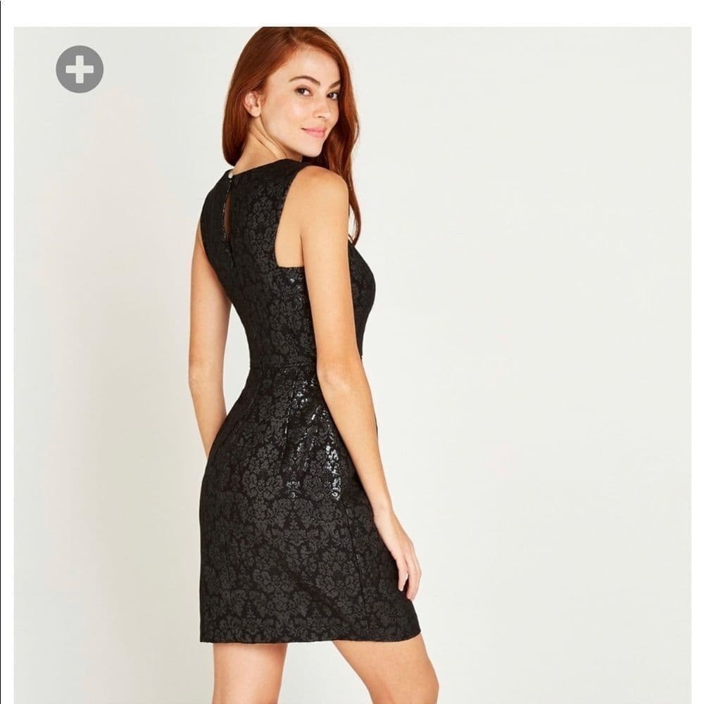 Massini Jacquard Shift Dress - Thumbnail 2