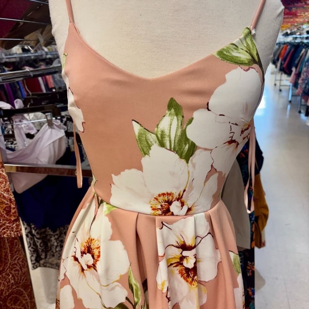 Monteau Pink Halter Sundress - Thumbnail 2