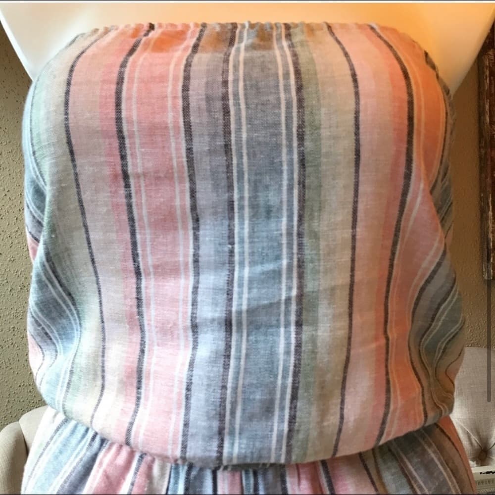 Drew Strapless Pastel Rainbow Pink Jumpsuit - Thumbnail 3