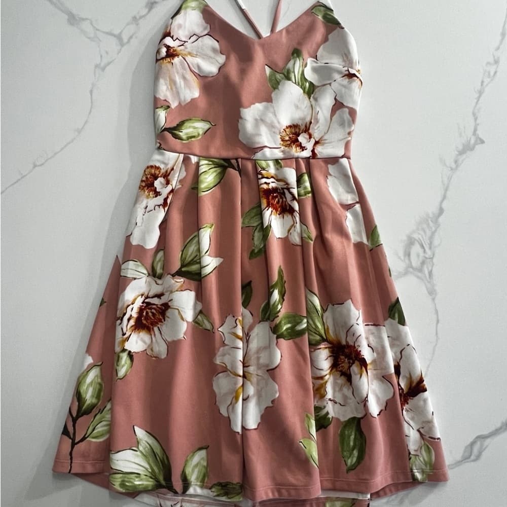 Monteau Pink Halter Sundress