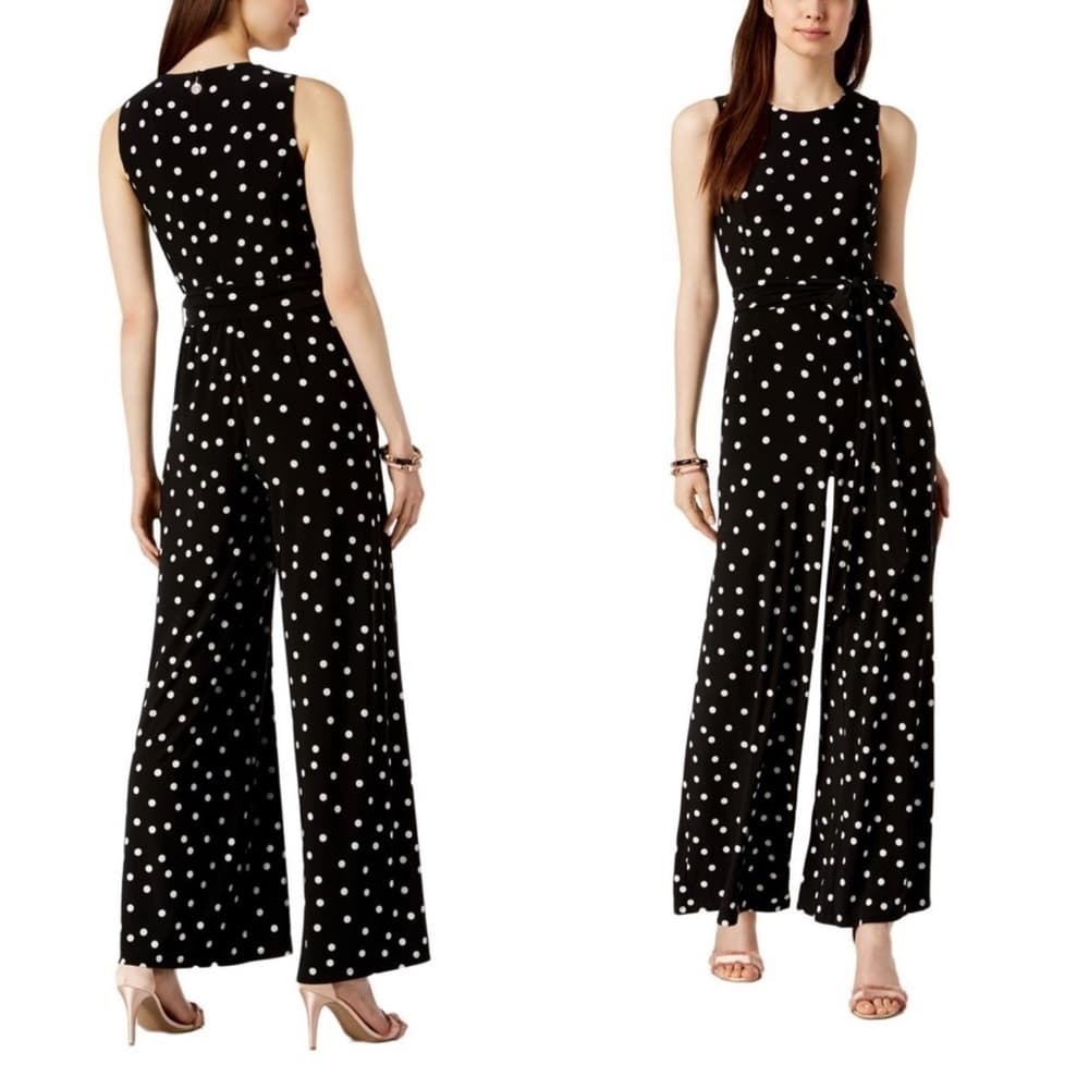 Tommy Hilfiger Women Polka Dot Sleeveless‎ Jumpsuit - Thumbnail 2