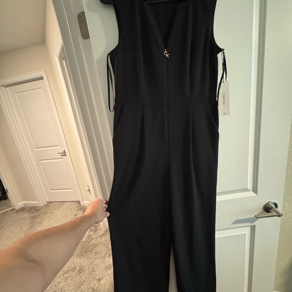 Calvin Klein Black Jumpsuit with Classic Silhouette