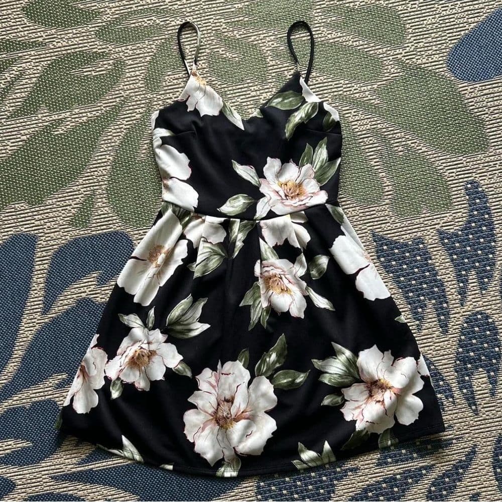 Floral Spaghetti Strap Dress