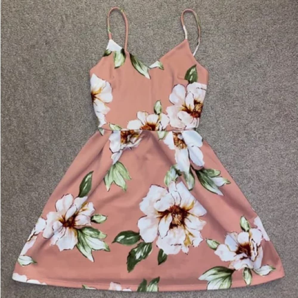 Monteau Pink Halter Sundress - Thumbnail 3