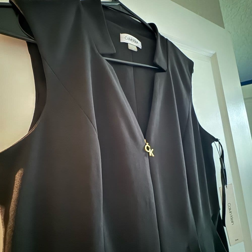Calvin Klein Black Jumpsuit with Classic Silhouette - Thumbnail 2