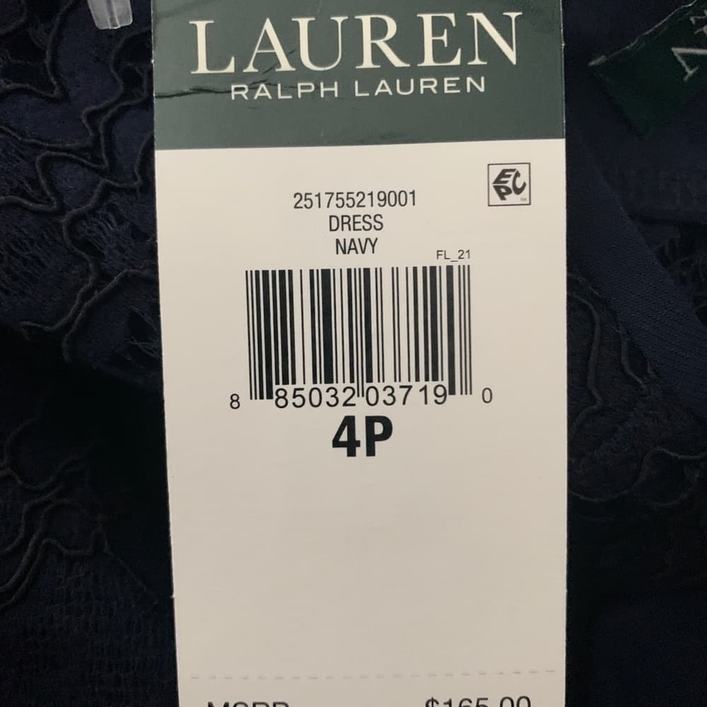 🆕 Lauren Ralph Lauren Petite Lace-Bodice Dress - Thumbnail 5