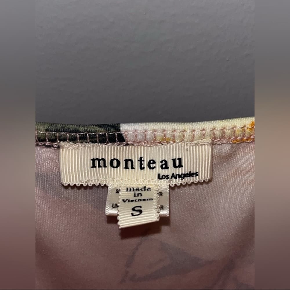 Monteau Pink Pleated Mini Dress for Weddings - Thumbnail 3