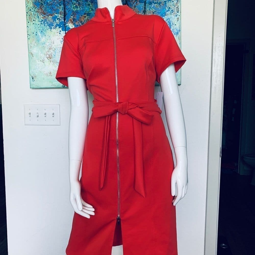 🆕 En Focus Studio Women's Red Dress - Thumbnail 3