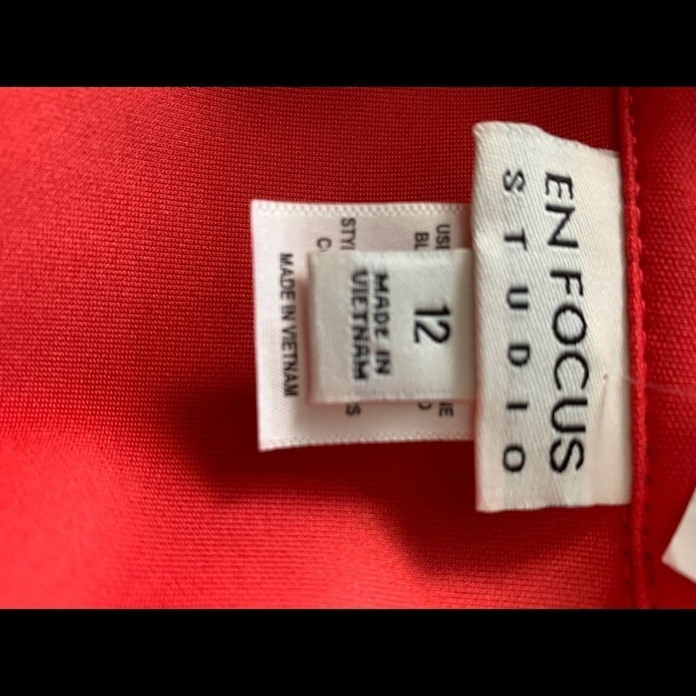 🆕 En Focus Studio Women's Red Dress - Thumbnail 10