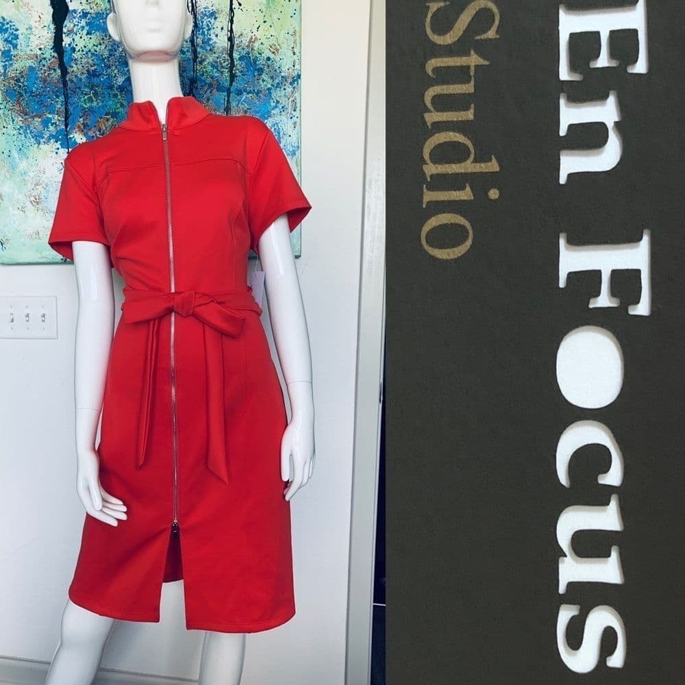 🆕 En Focus Studio Women's Red Dress