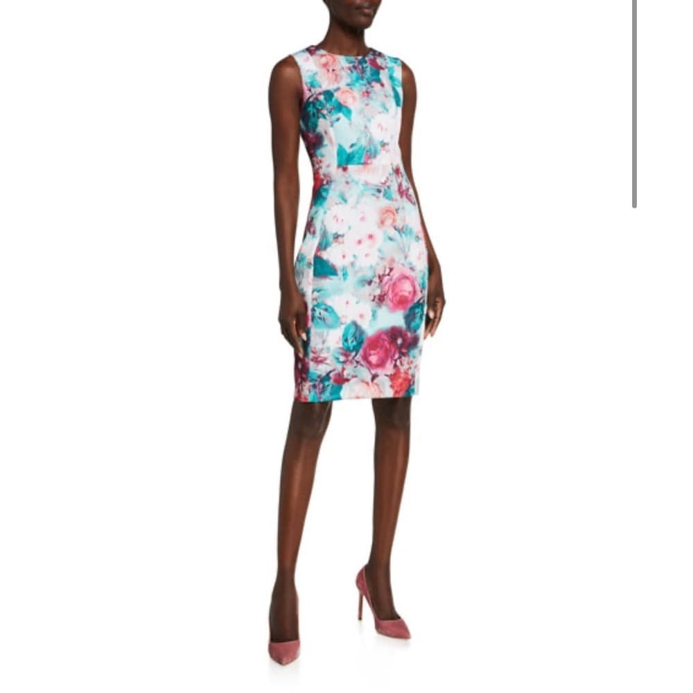 Woman's CALVIN KLEIN Floral Dress - Thumbnail 2