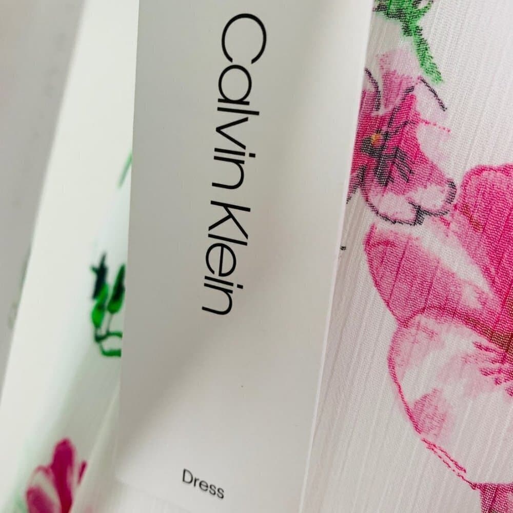 Calvin Klein Women's Floral A-Line‎ Dress - Thumbnail 6