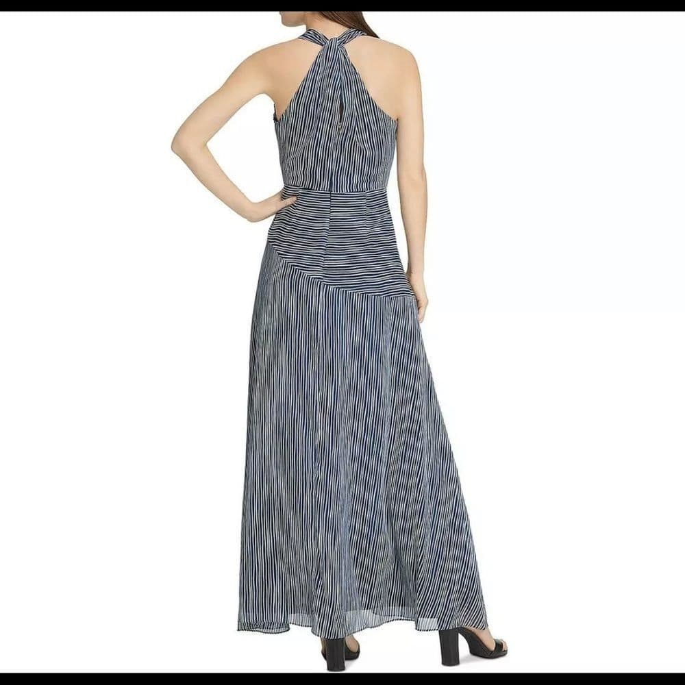 Donna Karan New York Striped Maxi Dress In Ivory/m - Thumbnail 2