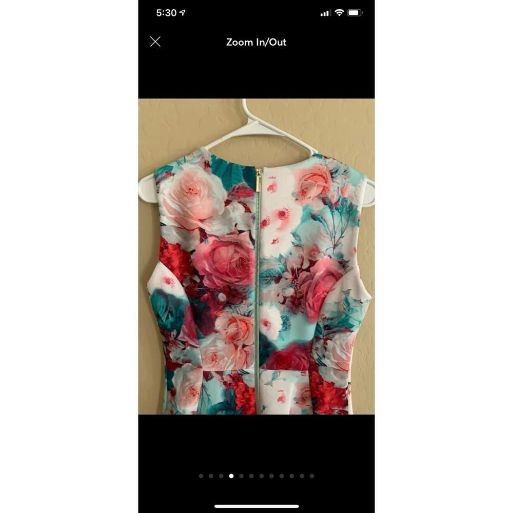 Woman's CALVIN KLEIN Floral Dress - Thumbnail 4