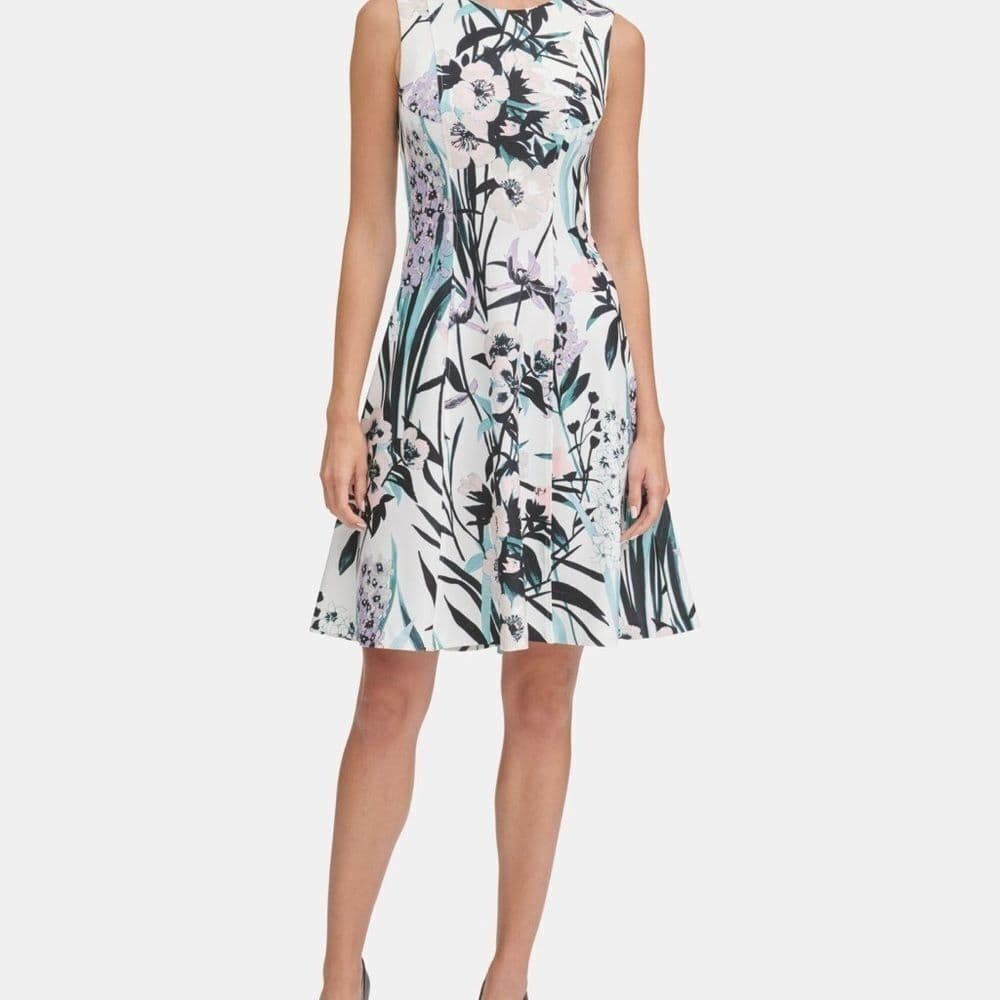 🆕 Tommy Hilfiger Women's Delphinium Print Dress - Thumbnail 5