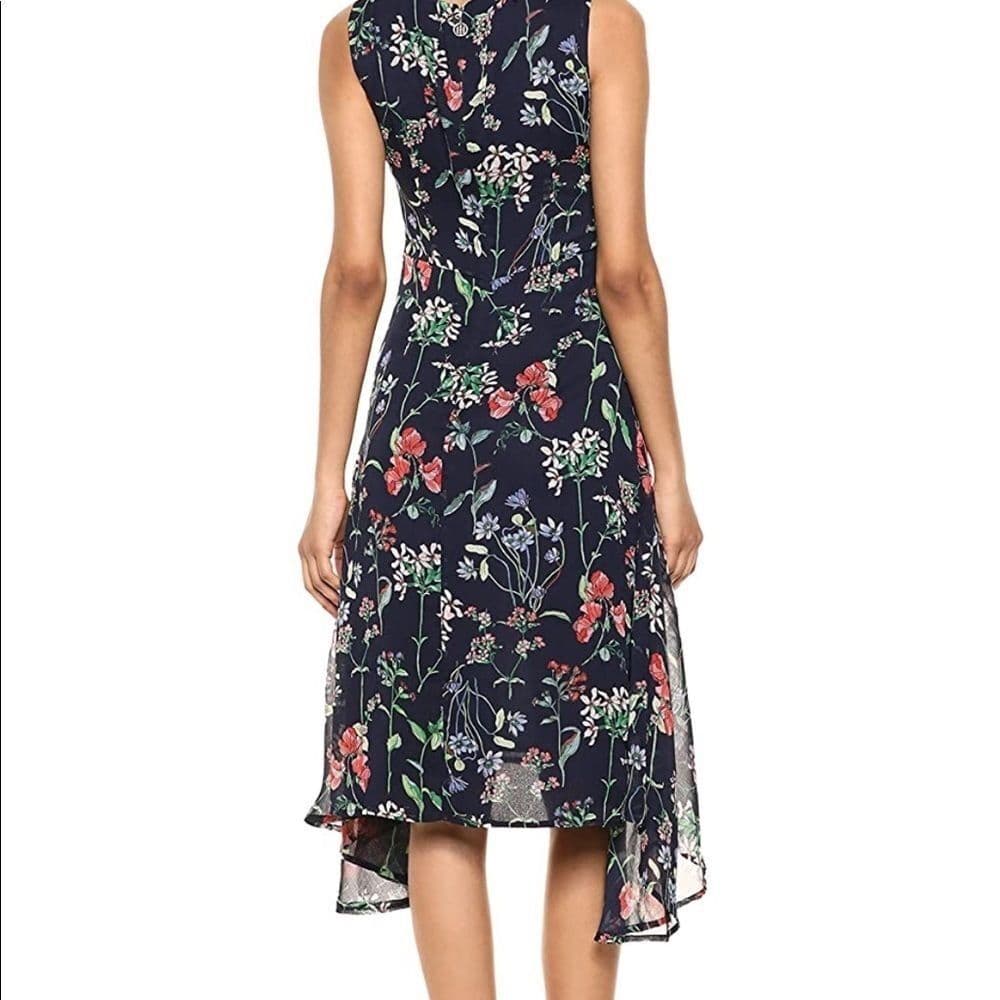 Tommy Hilfiger Women's Chiffon High Low Dress - Thumbnail 2