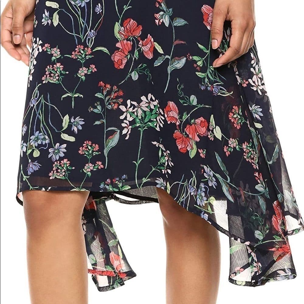 Tommy Hilfiger Women's Chiffon High Low Dress - Thumbnail 4