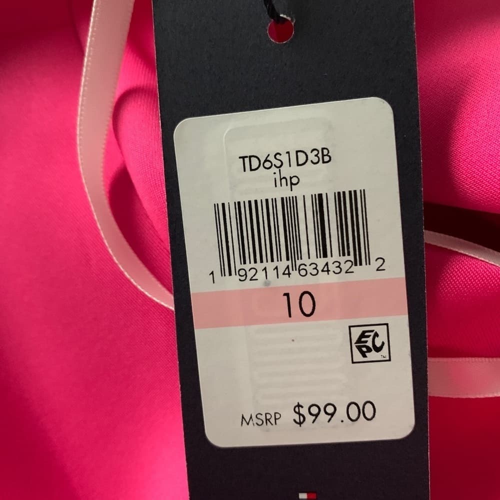 Tommy Hilfiger Women's‎ Assymetrical Pink Dress - Thumbnail 3