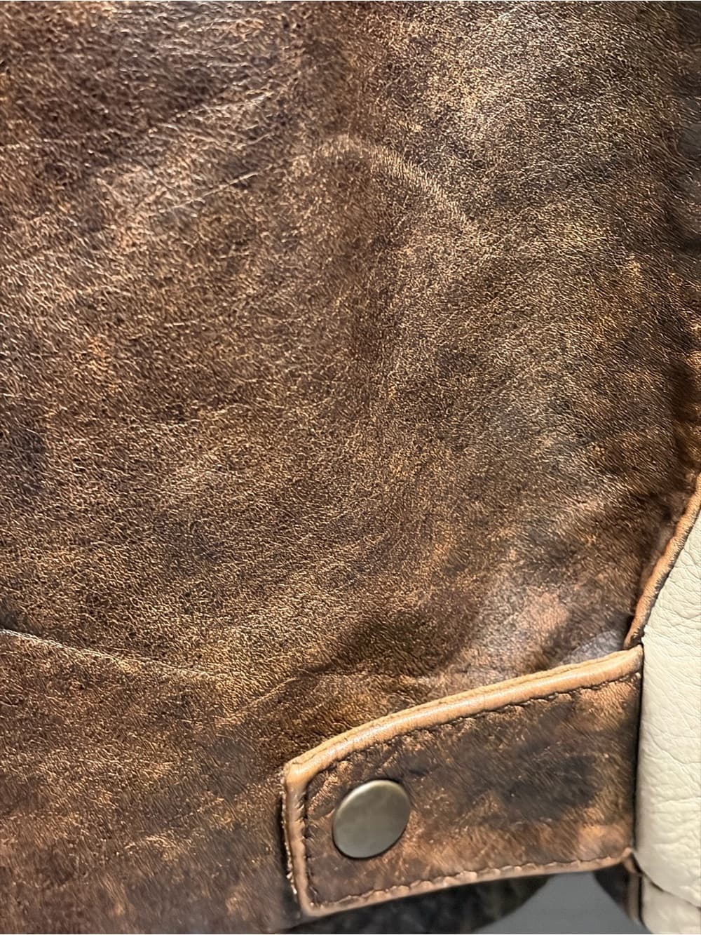 Wilsons Leather Brown Distressed Leather Bomber Jacket - Thumbnail 8