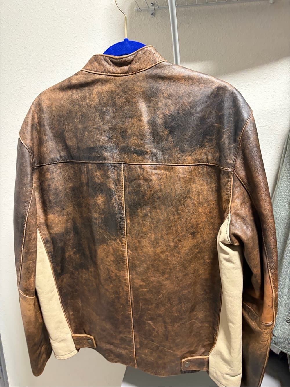 Wilsons Leather Brown Distressed Leather Bomber Jacket - Thumbnail 7