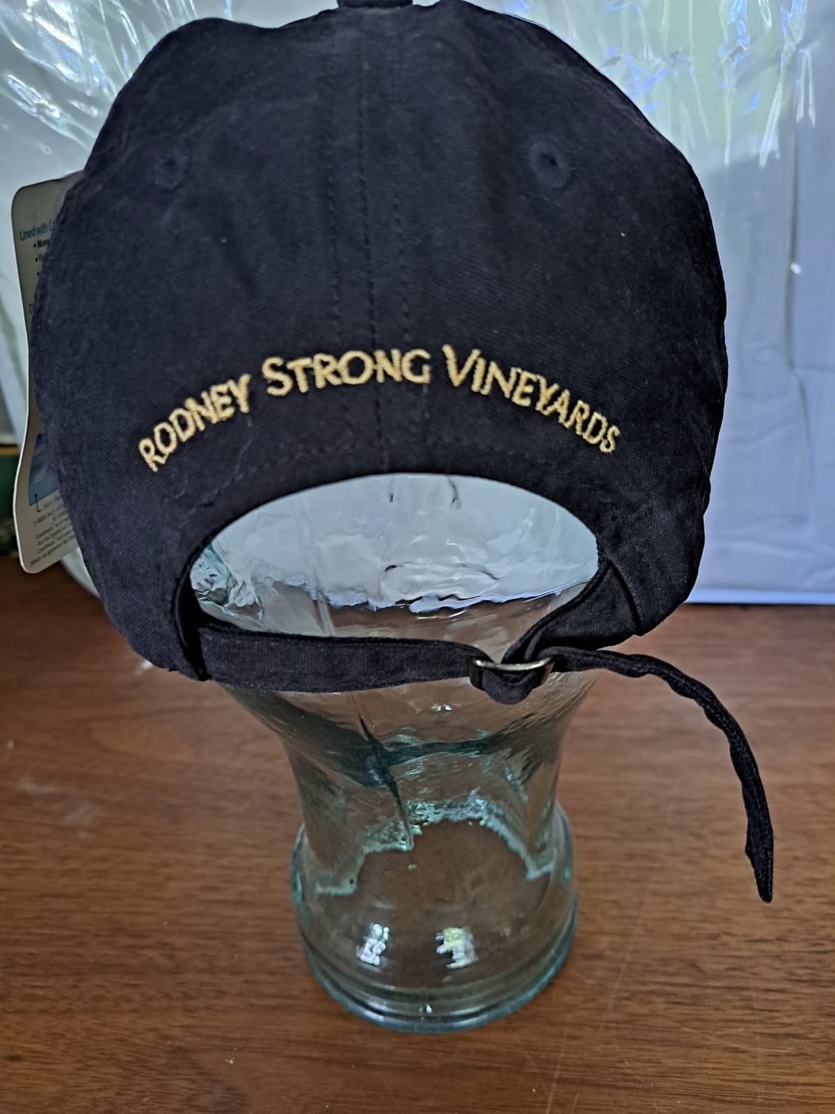 Rodney Strong Vineyards Logo Hat Adjustable Baseball Cap Black - Thumbnail 2