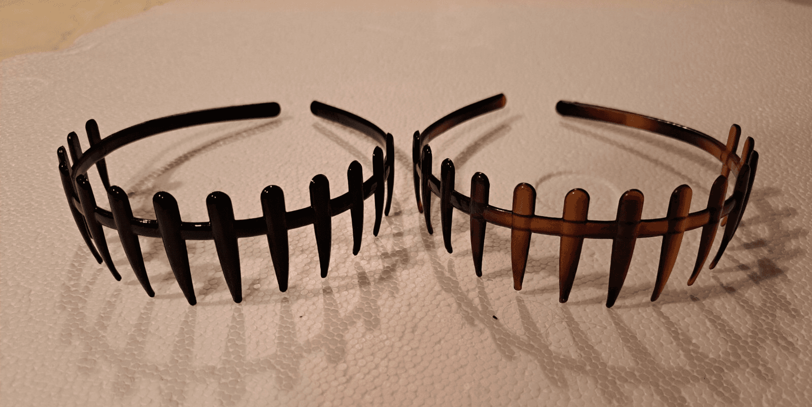 Scunci Flexible Plastic Tiger Tooth Comb Teeth Headbands Lot Of 2 - Thumbnail 5