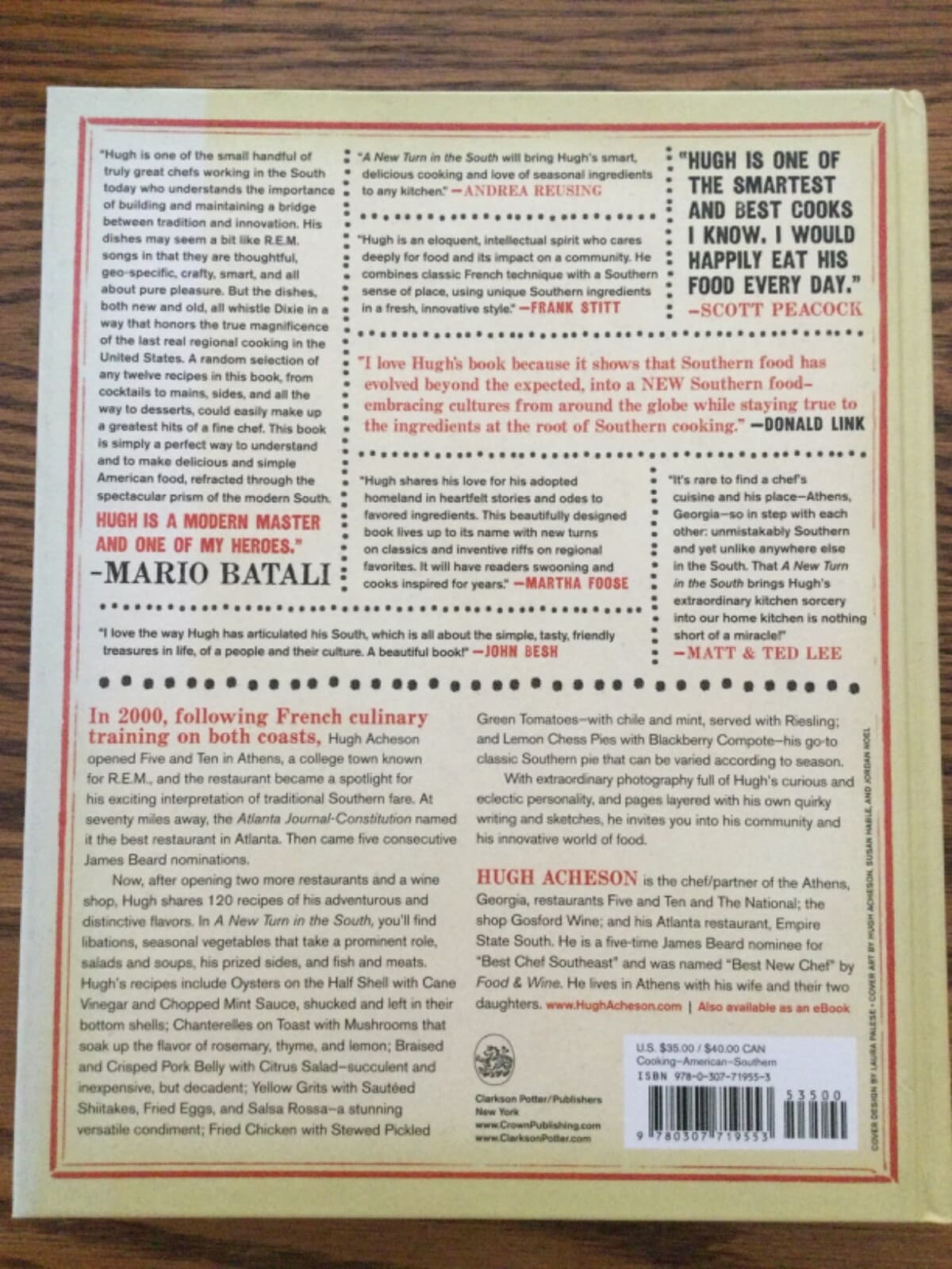 New Turn in the South Southern Flavors Reinvented HC Athens Chef Signed Cookbook - Thumbnail 2