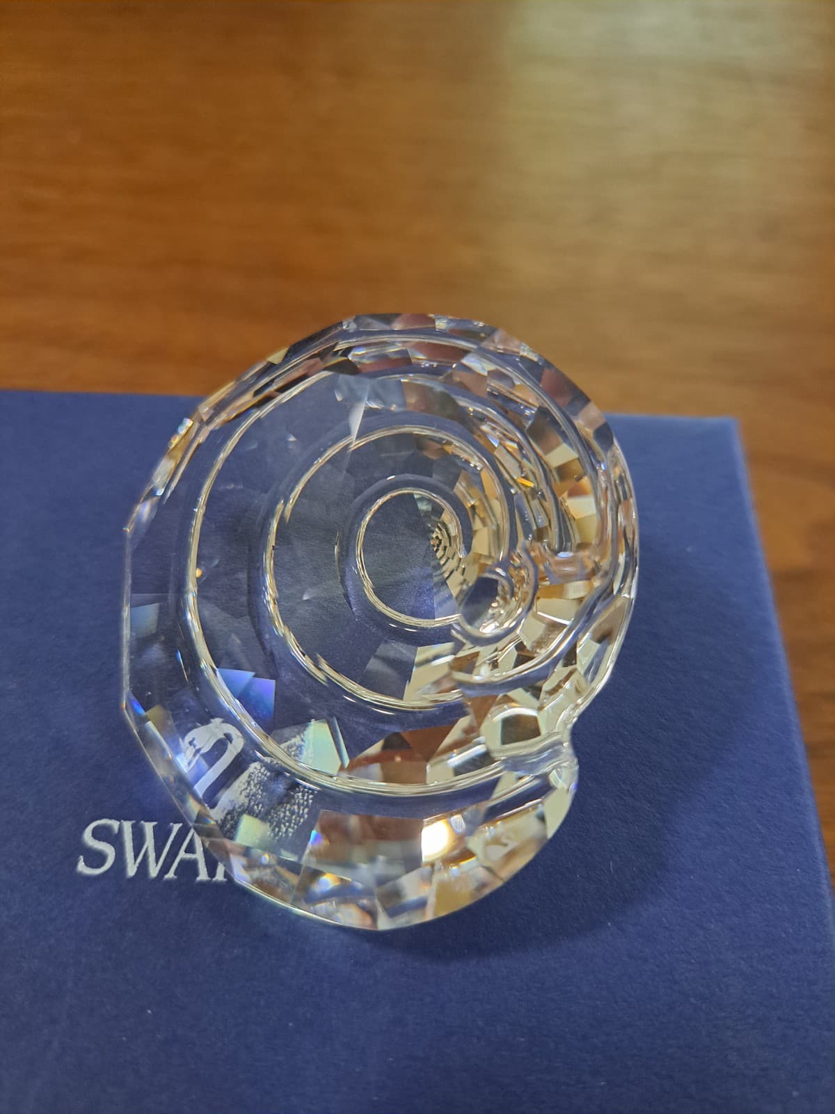 Swarovski Crystal SCS 2007 Member Gift Spiral Top Shell Figurine 880693 W/ Box - Thumbnail 2