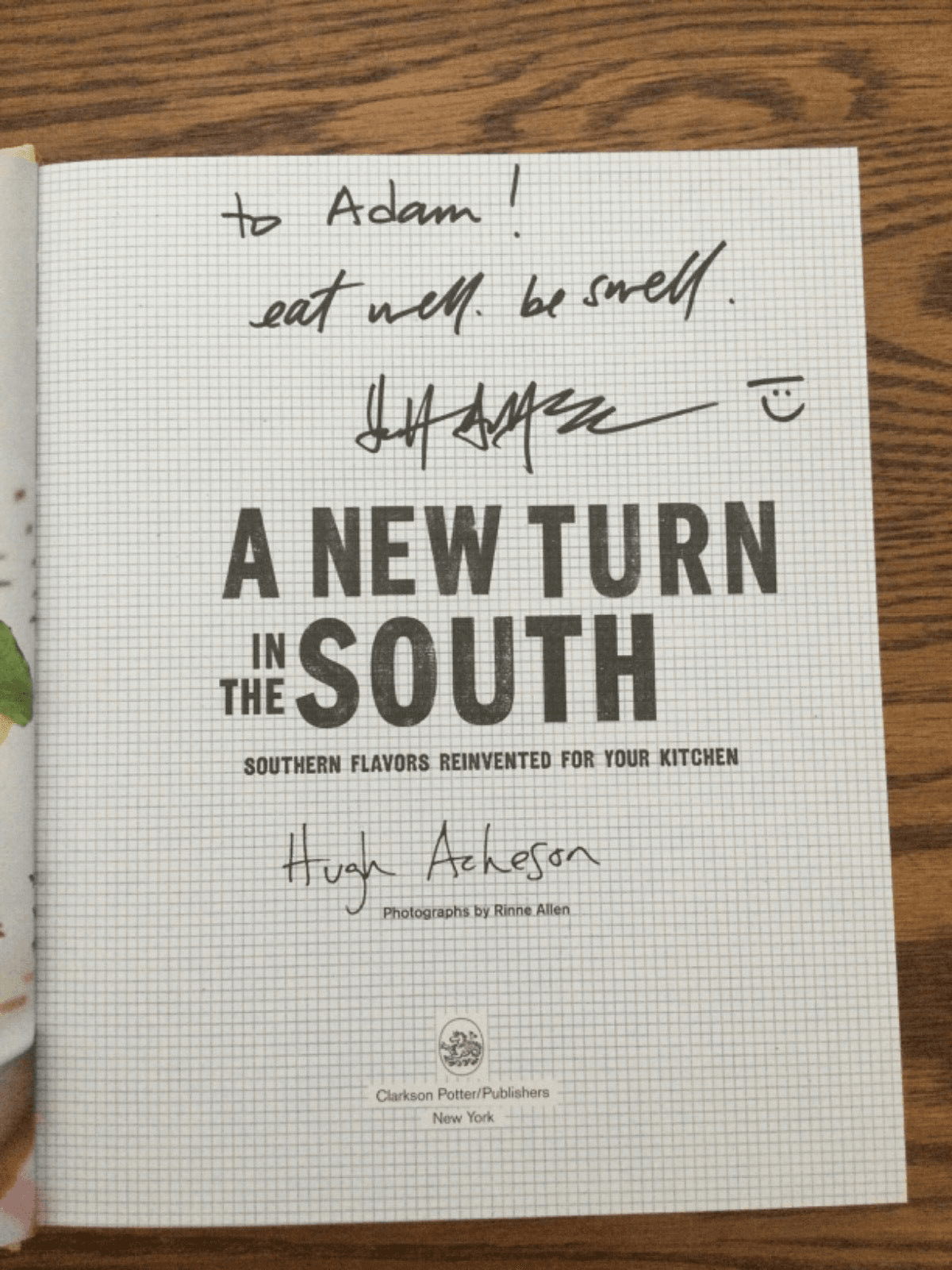 New Turn in the South Southern Flavors Reinvented HC Athens Chef Signed Cookbook - Thumbnail 3