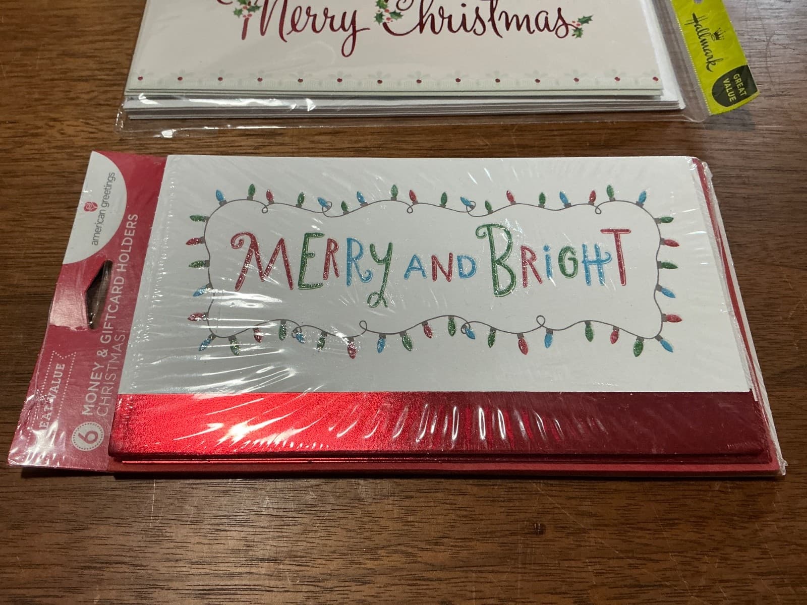 Hallmark & Am. Greetings Holiday Christmas Gift Card Money Holder 6 Pack Lot /2 - Thumbnail 2