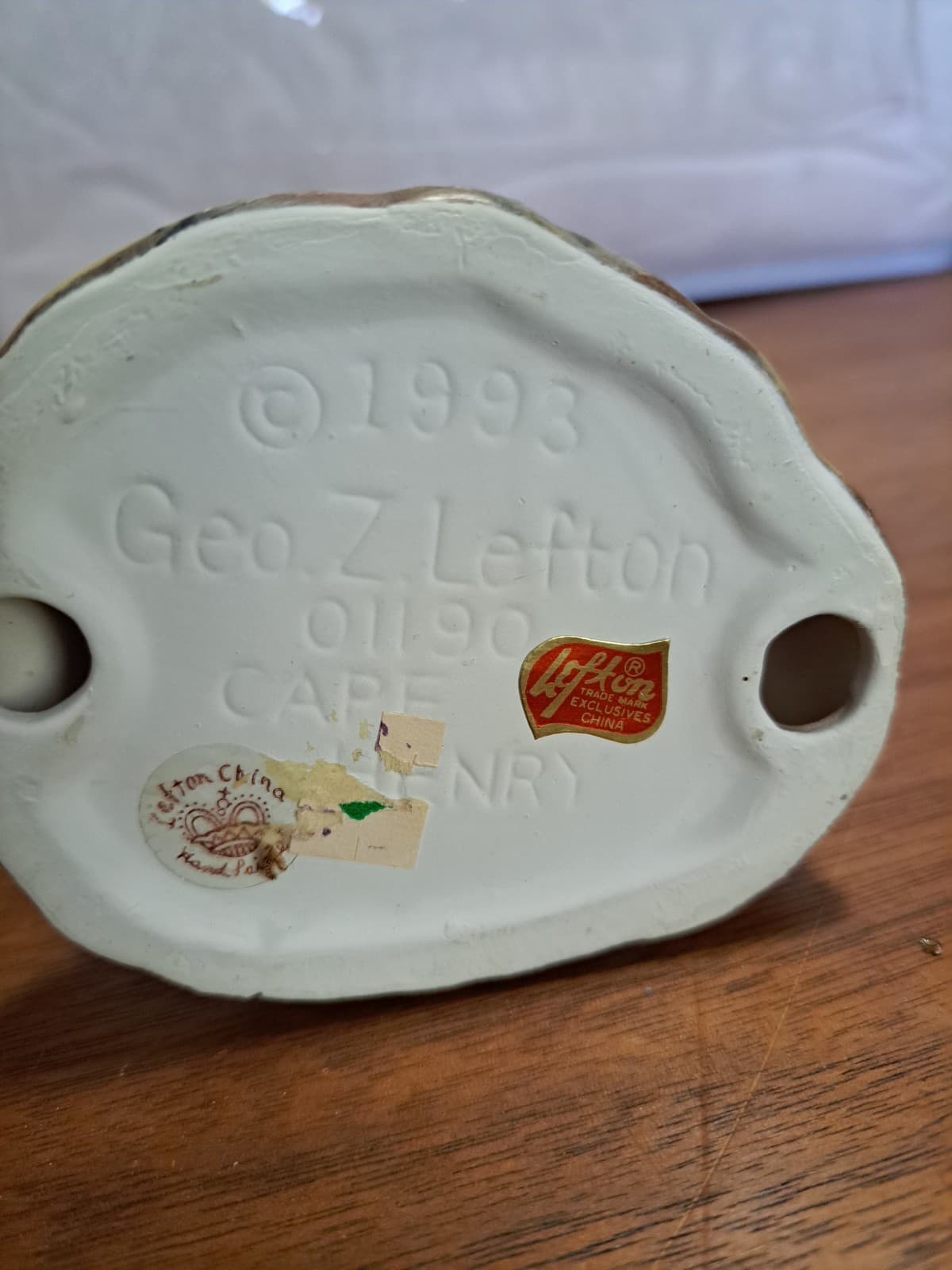 1993 Geo Z. Lefton Lighthouse Collection CAPE HENRY Handpainted - Thumbnail 5