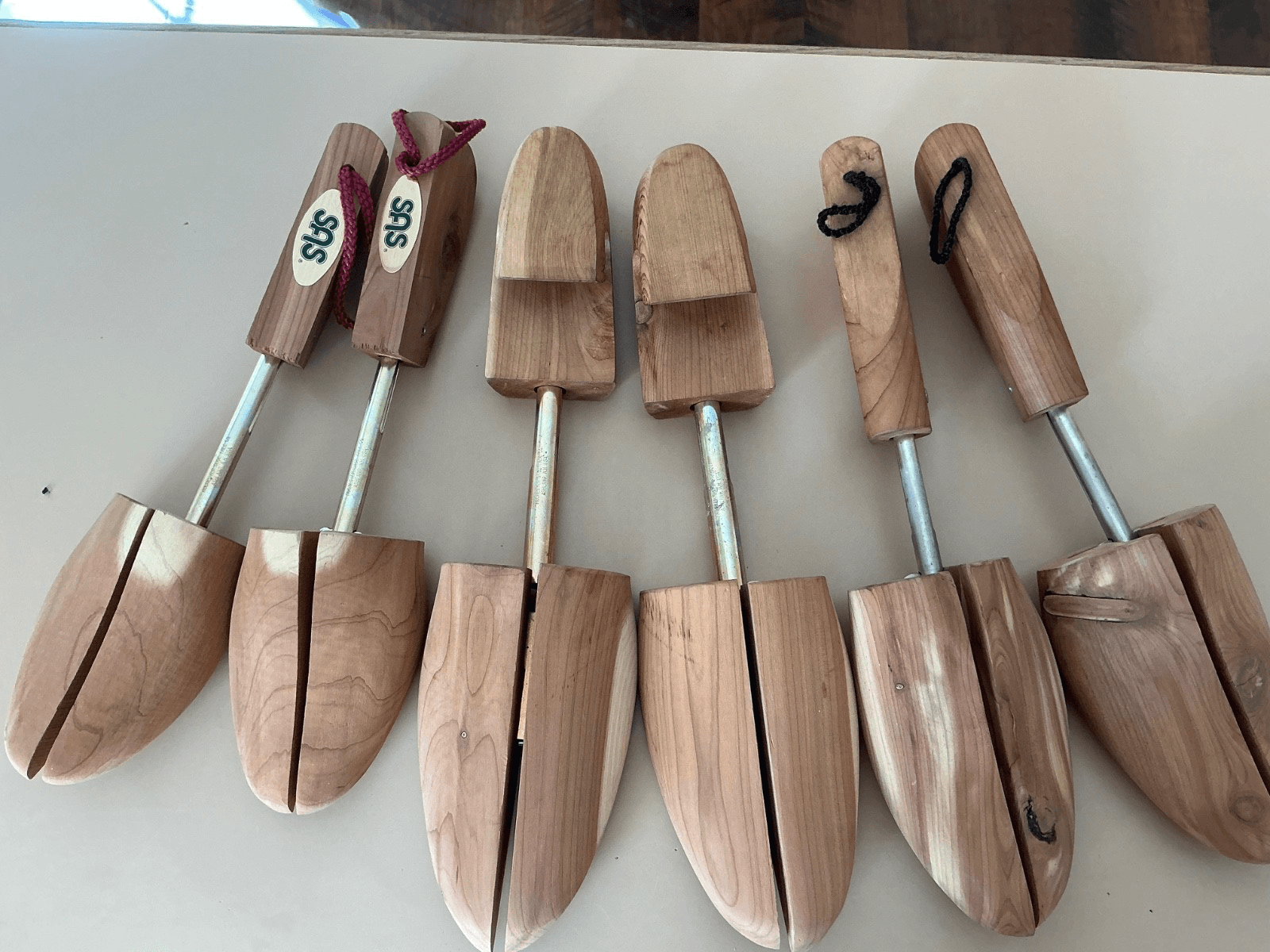 3 Pairs ROCHESTER SHOE TREE Stretchers 2 men’s 1 ladies Wood Cedar sz L Made USA - Thumbnail 9