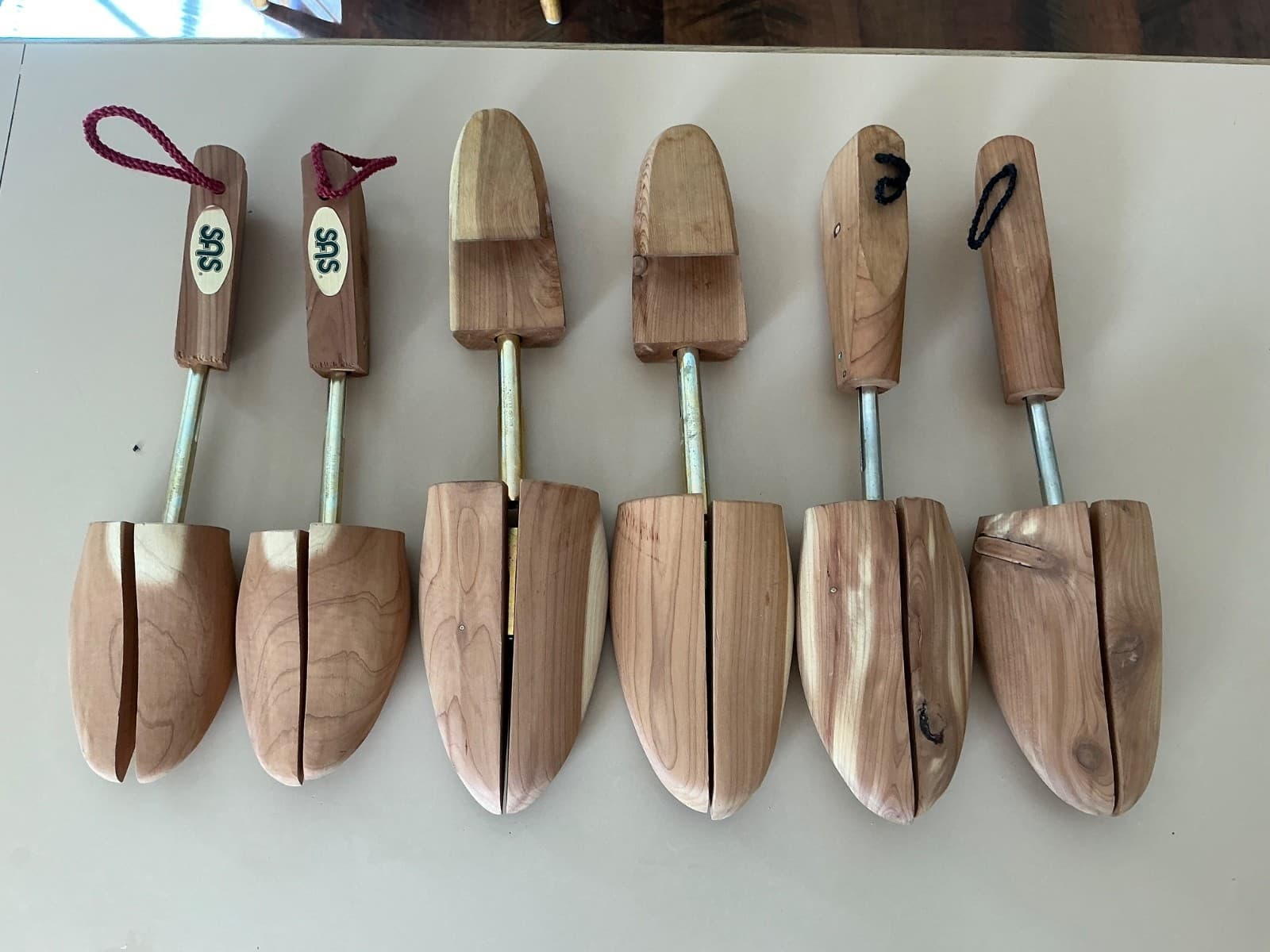 3 Pairs ROCHESTER SHOE TREE Stretchers 2 men’s 1 ladies Wood Cedar sz L Made USA - Thumbnail 2