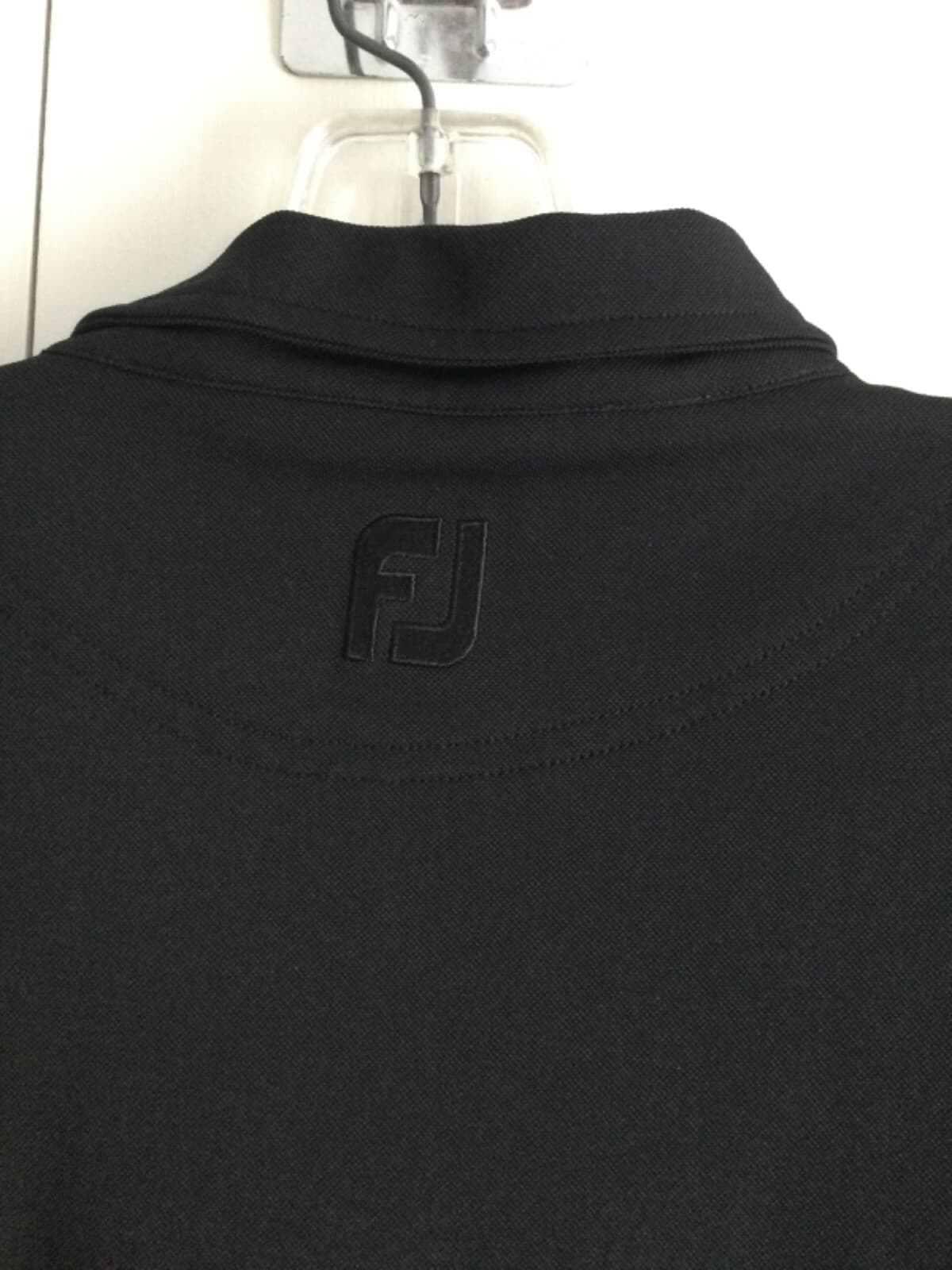 Footjoy FJ Logo Black Polo Golf Rugby Shirt XL Short Sleeve - Thumbnail 5