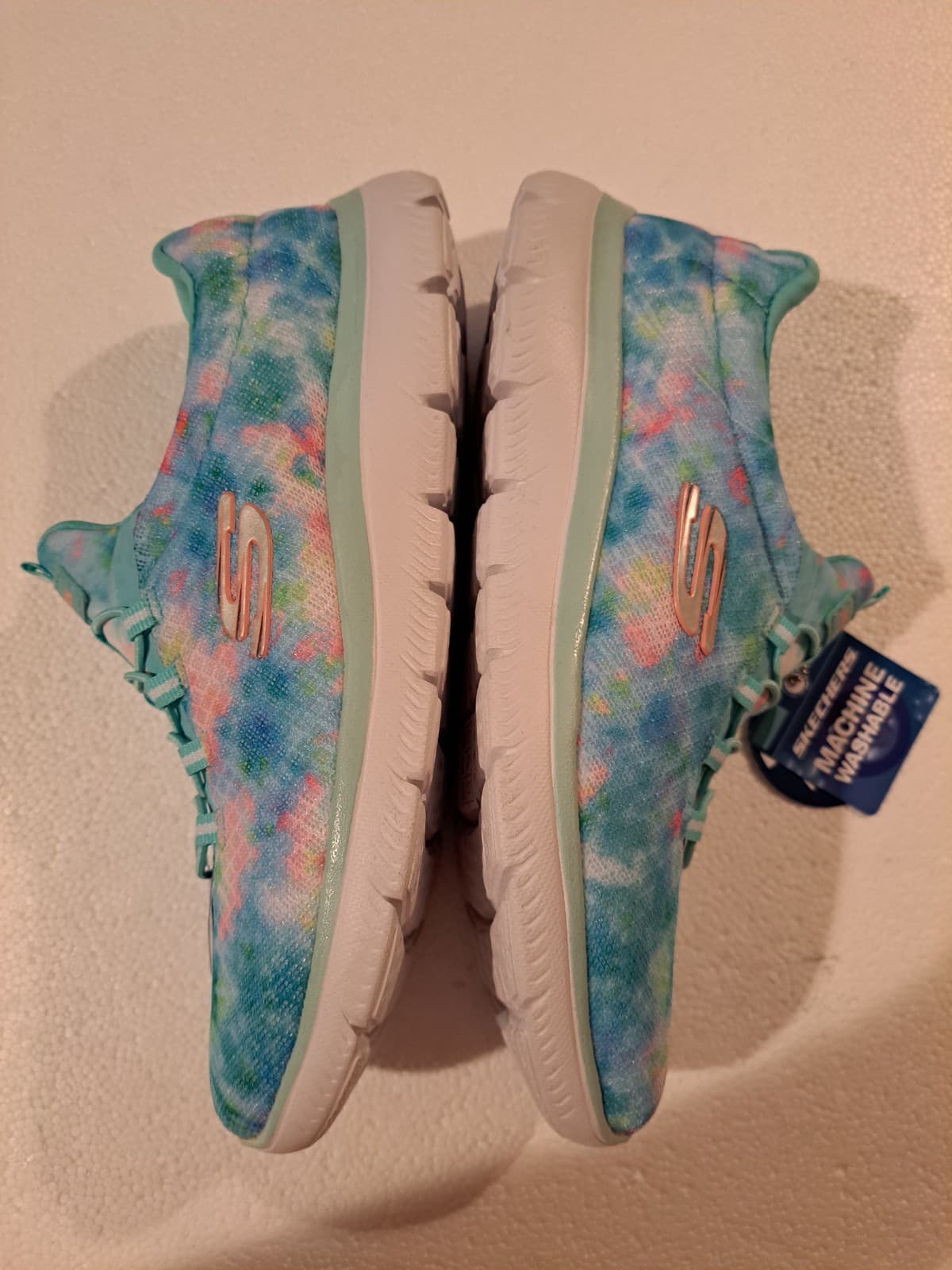 Skechers 149132 Summits Tie-dye Slip-on Sneakers Sz 9 Memory Foam - Thumbnail 3