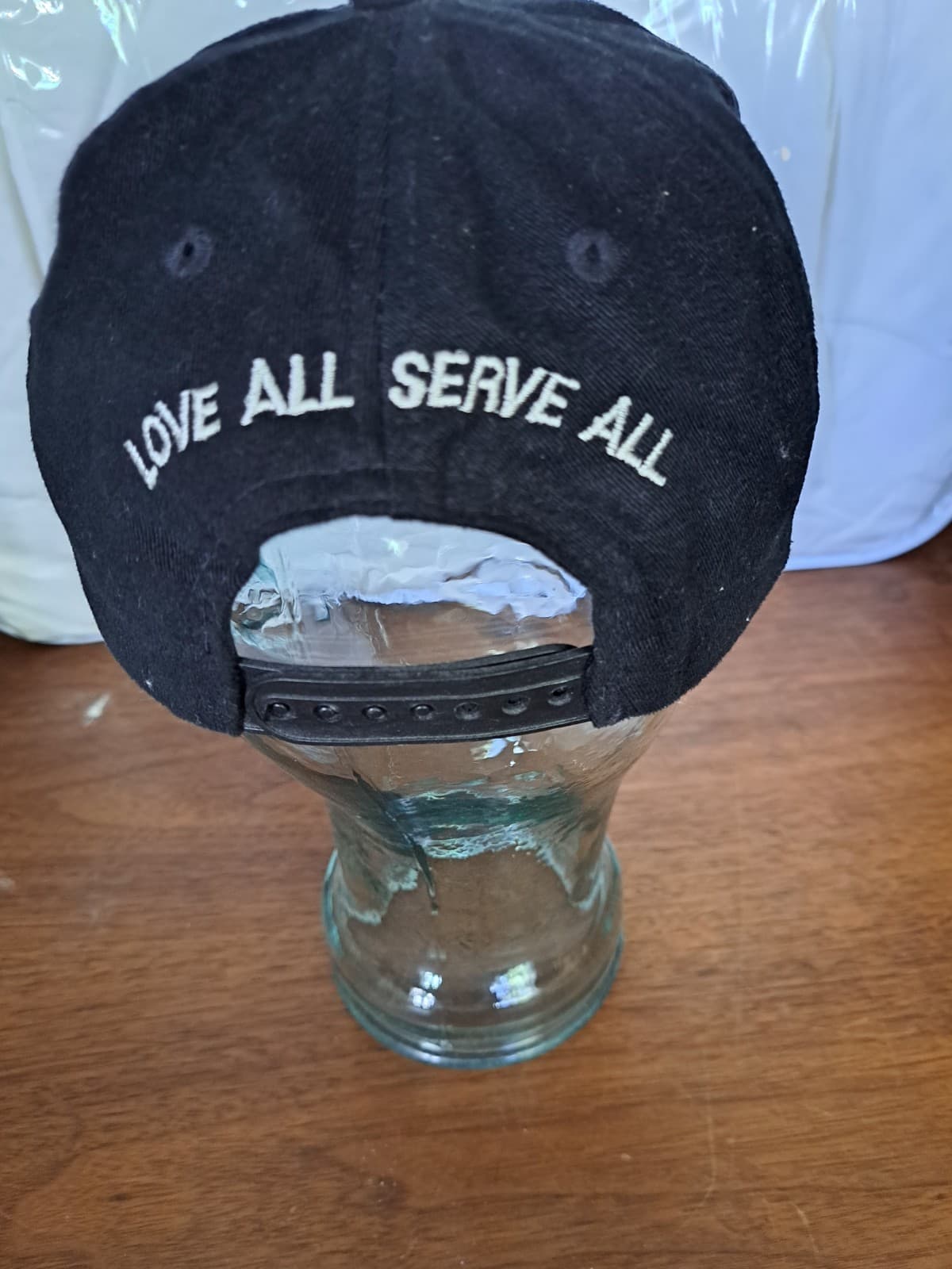 Hard Rock Cafe London Hat Cap Strapback Black Love All Serve All Adjustable - Thumbnail 2