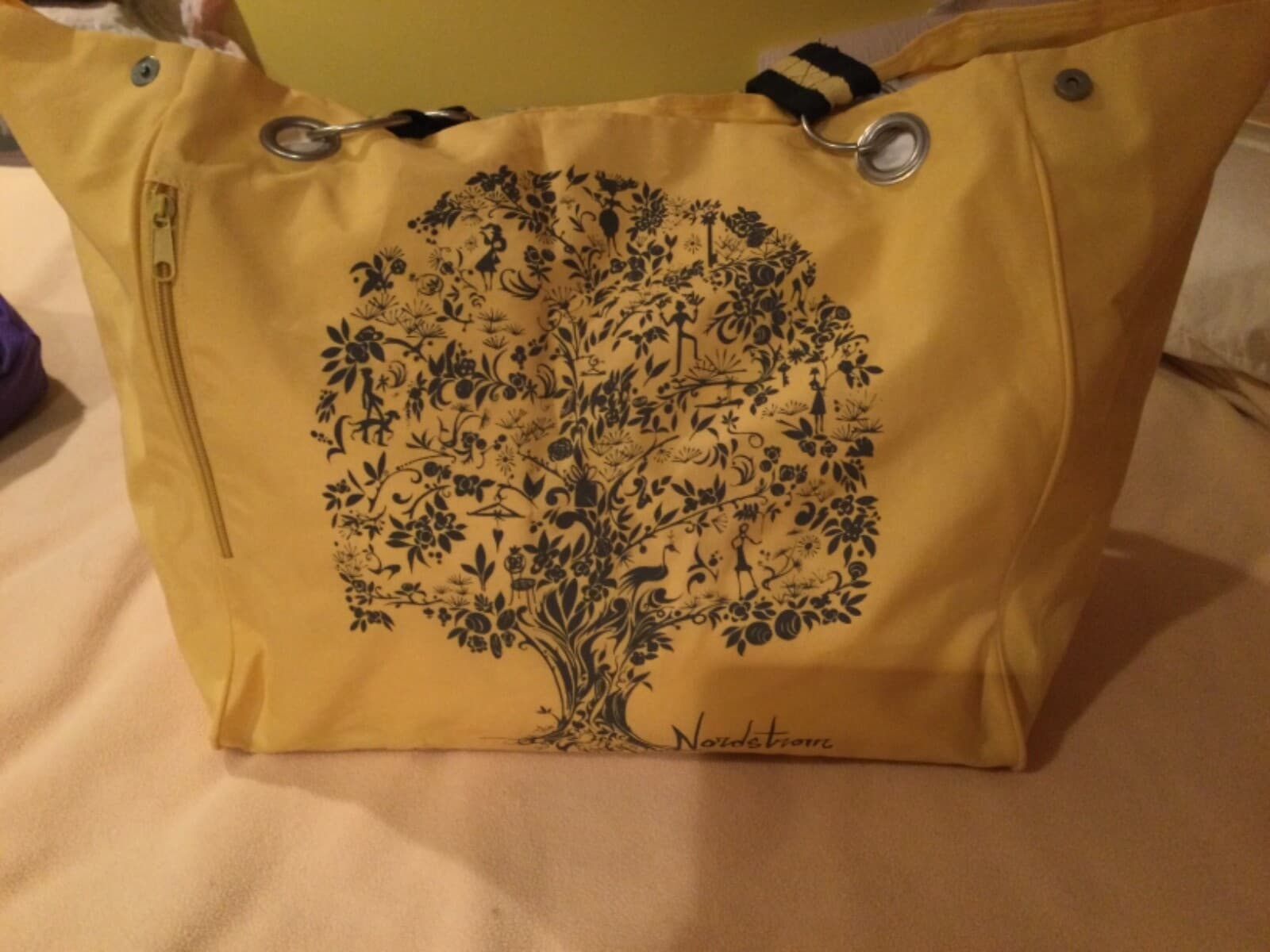 Nordstrom Packable Reusable Heavy Duty Shopping Travel Bag Tote w/ Storage Pouch - Thumbnail 4