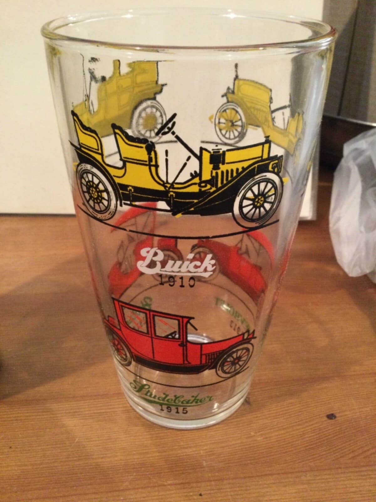 Hazel Atlas Cocktail Martini Drink Glass Shaker Mixer Old Cars Barware Lot - Thumbnail 5