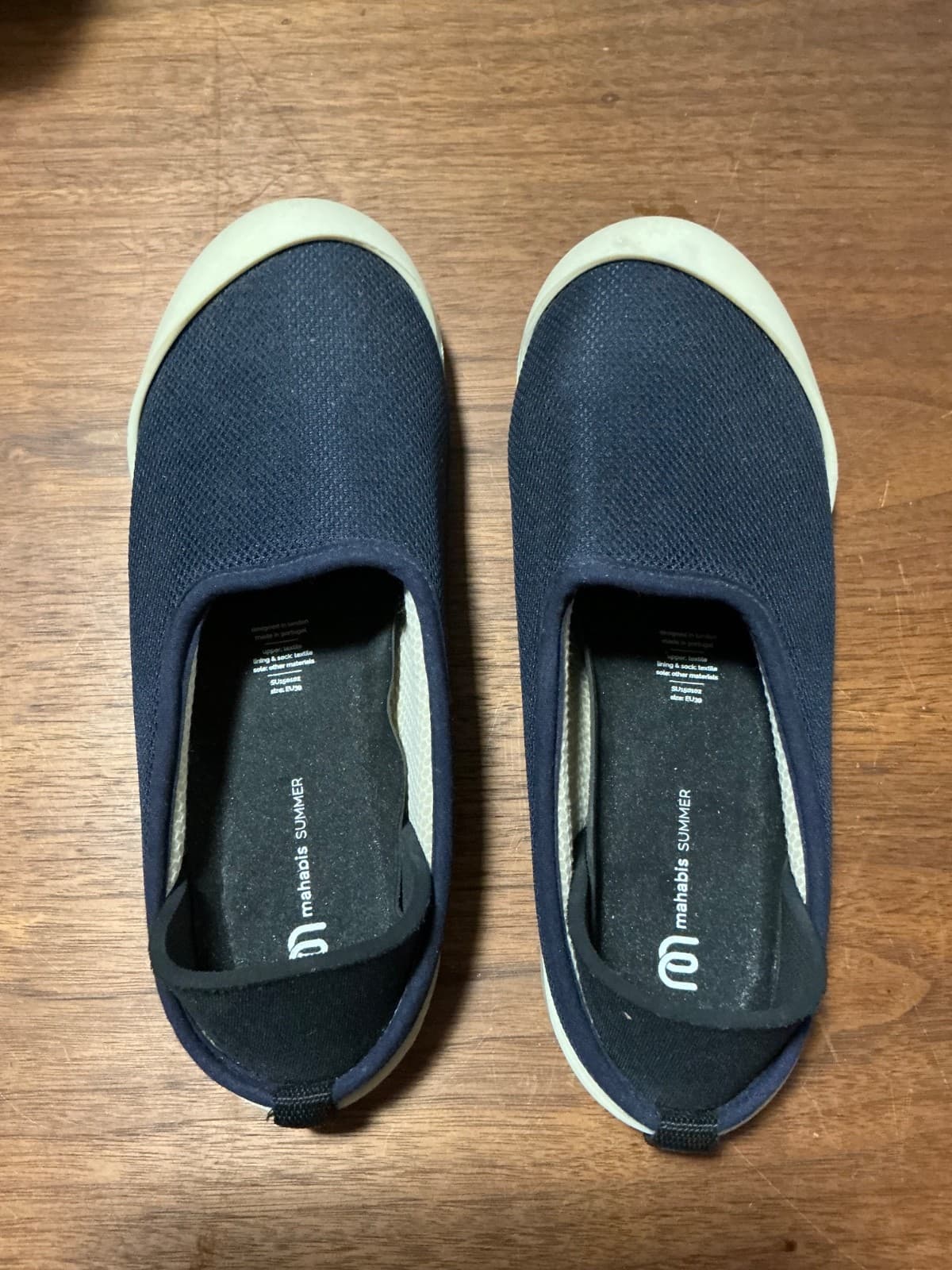 Mahabis Summer Navy Blue Mesh Slip On Shoes size Eu 39 - Thumbnail 9